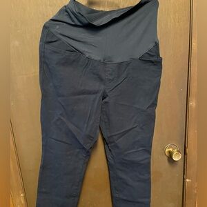 Old Navy Navy Maternity Pixie Pants